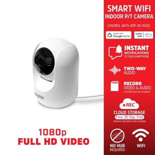 Smart Wi-Fi 1080P Full HD Indoor P/T Security Camera with Motion Tracking - Image 3