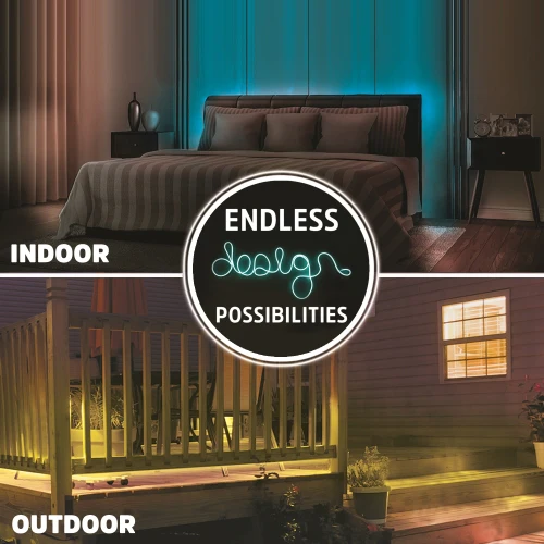 16.5ft Smart Outdoor Multi-White and Multicolor LED Light Strip - Image 5