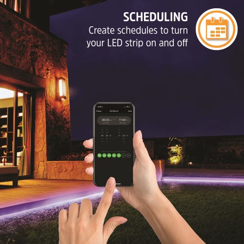 16.5ft Smart Outdoor Multi-White and Multicolor LED Light Strip - Image 6