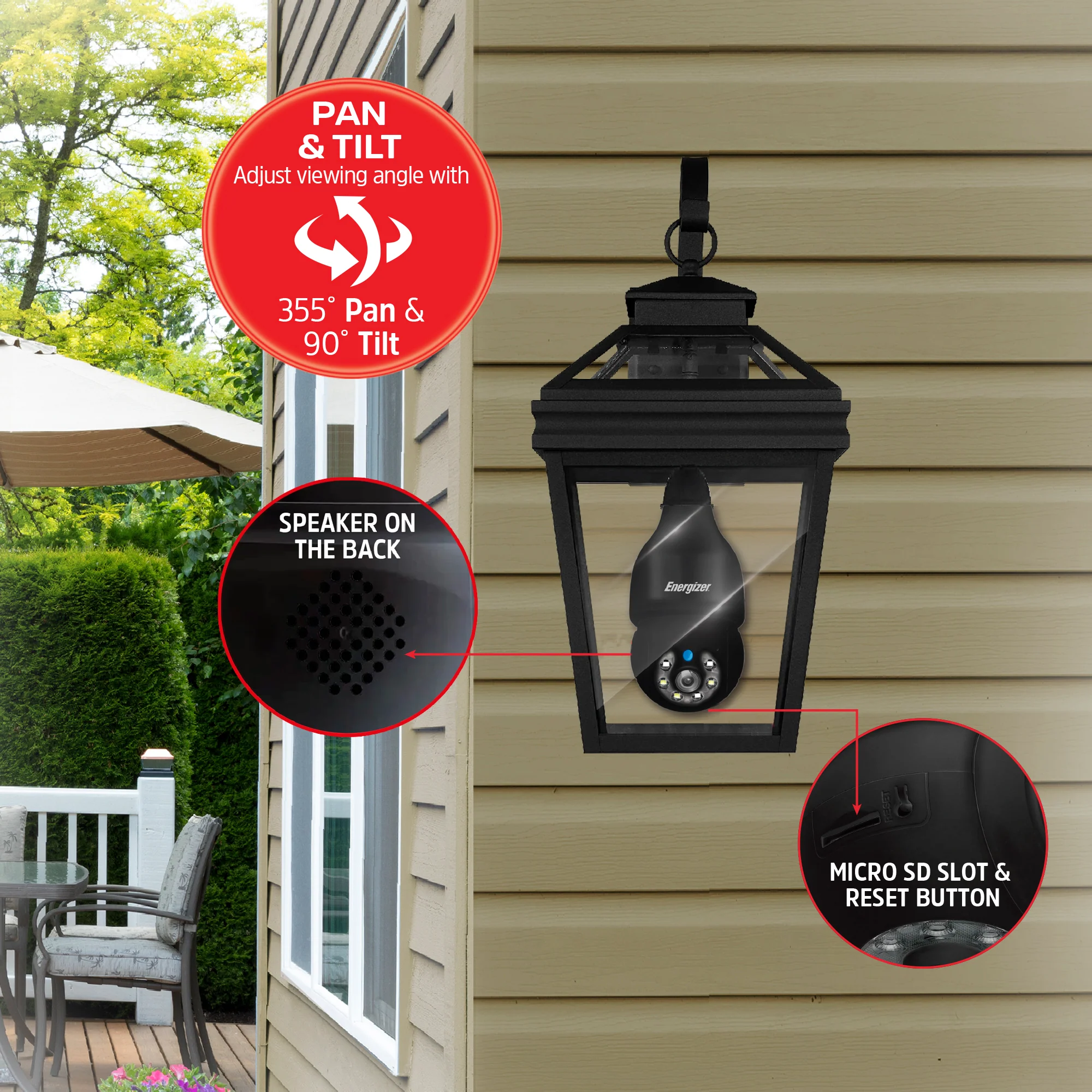 Smart 5GHz 2K Security Auto Tracking P/T Light Bulb Socket Camera - Image 5