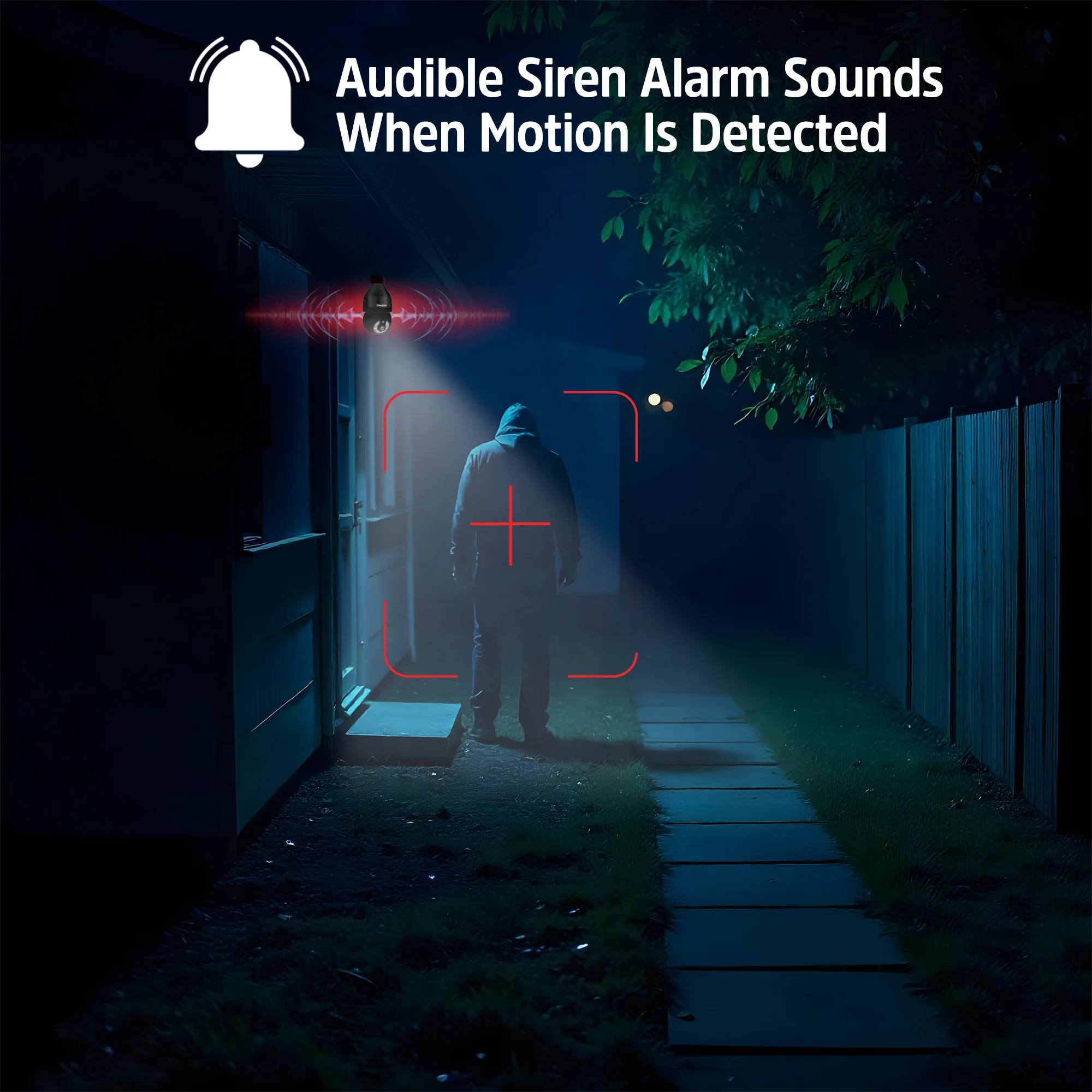 Smart 5GHz 2K Security Auto Tracking P/T Light Bulb Socket Camera - Image 8