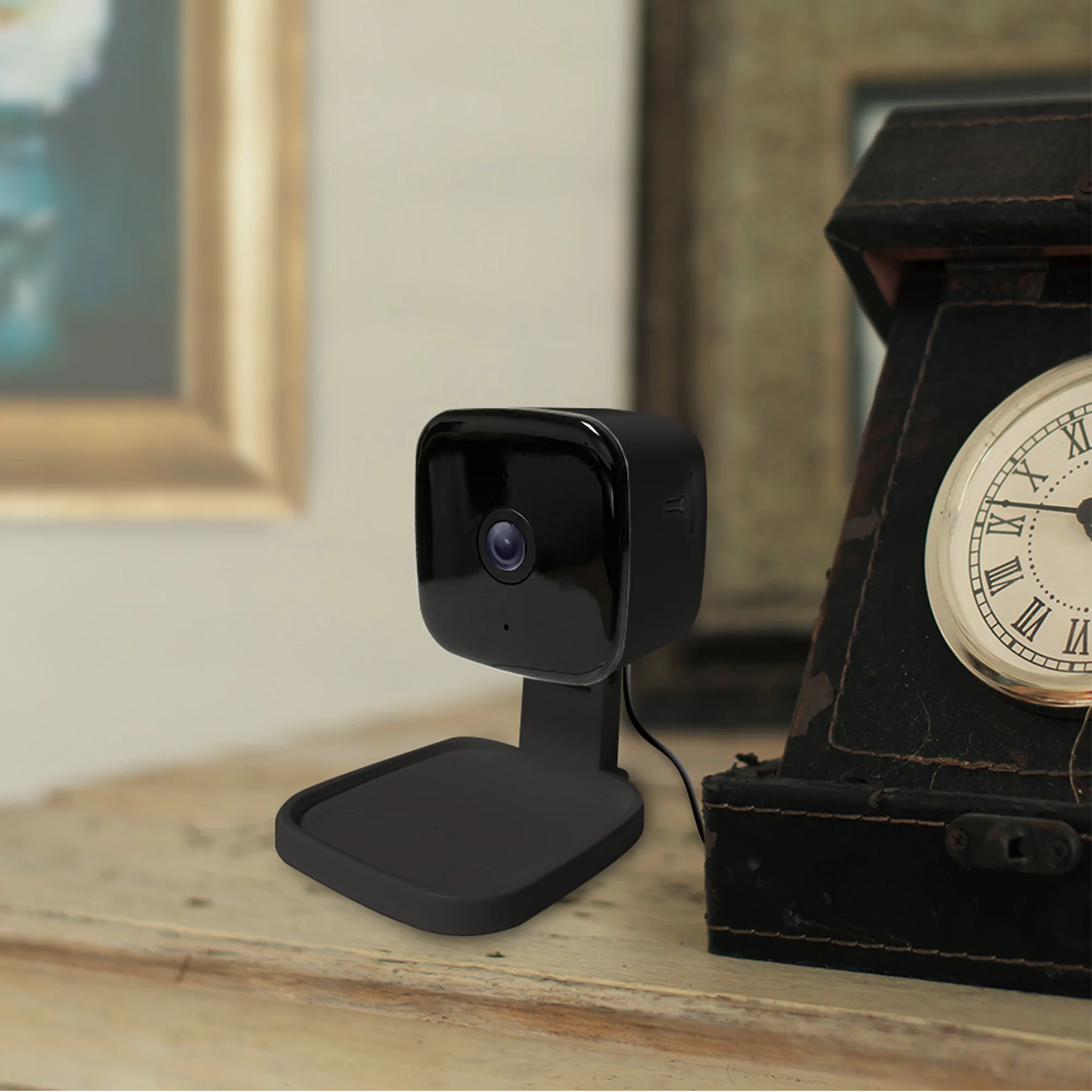 Smart 2.4Ghz QHD Wired Security Indoor Black Camera - Image 5