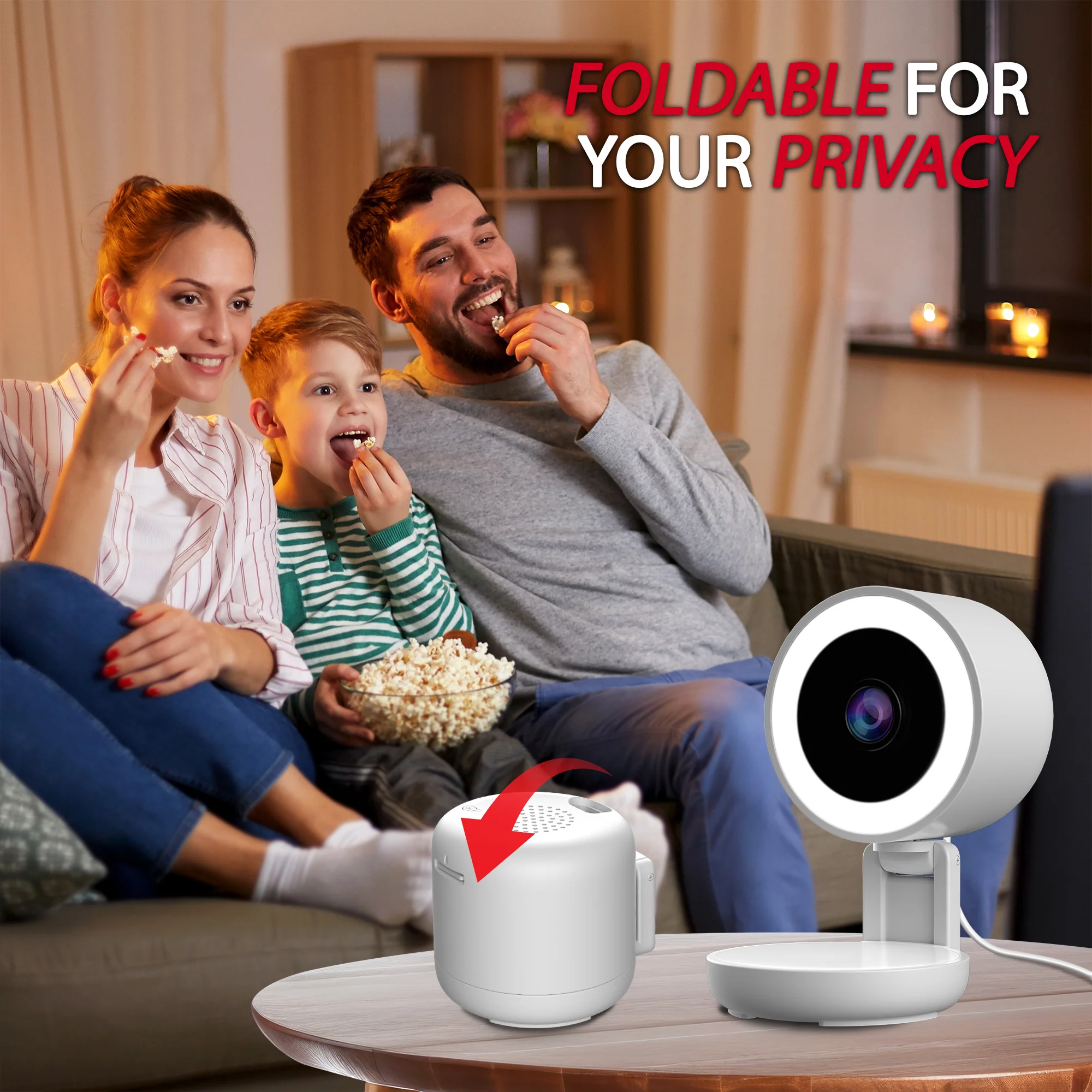 Smart 2K 5G Folding Camera with Light - Image 3