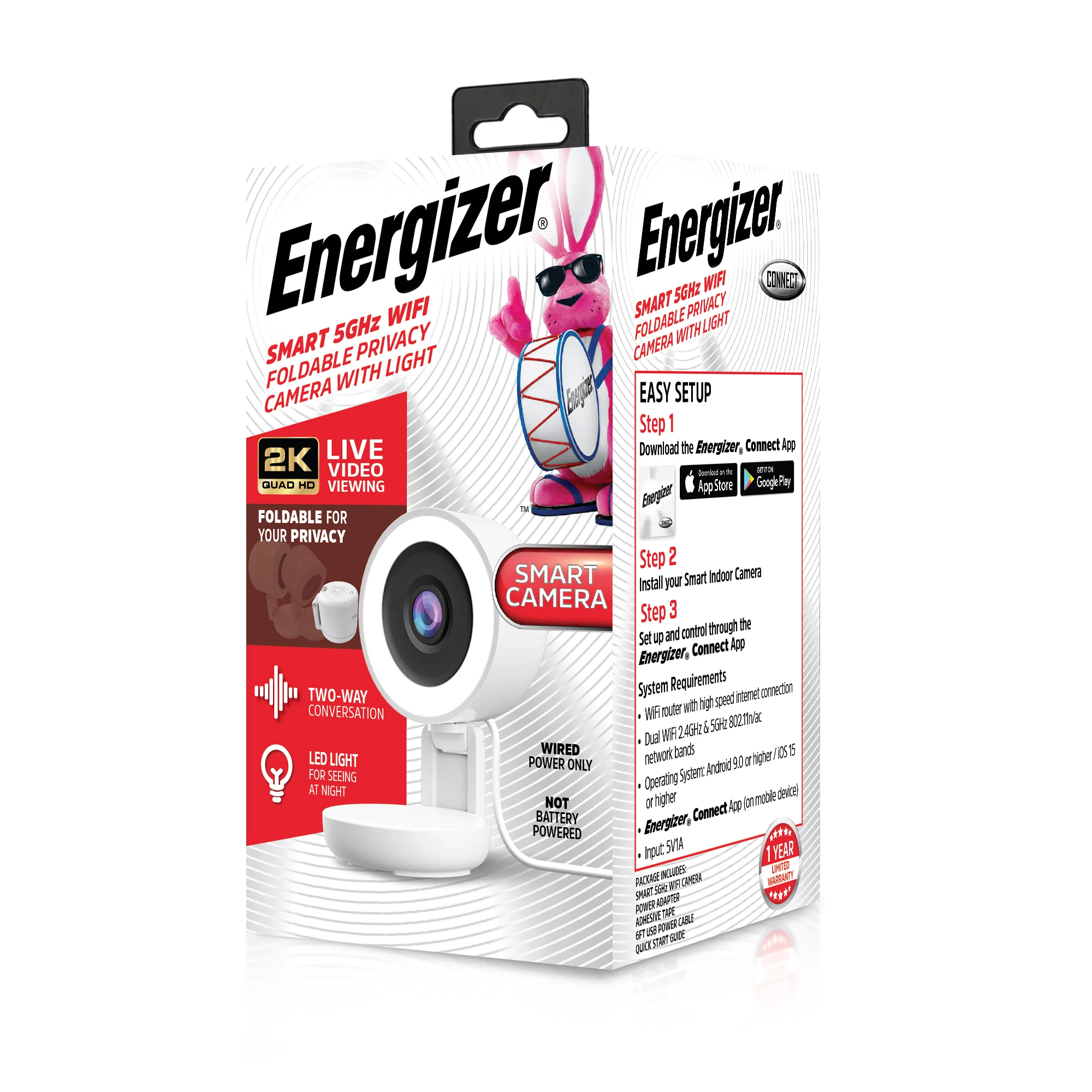 Smart 2K 5G Folding Camera with Light - Image 8