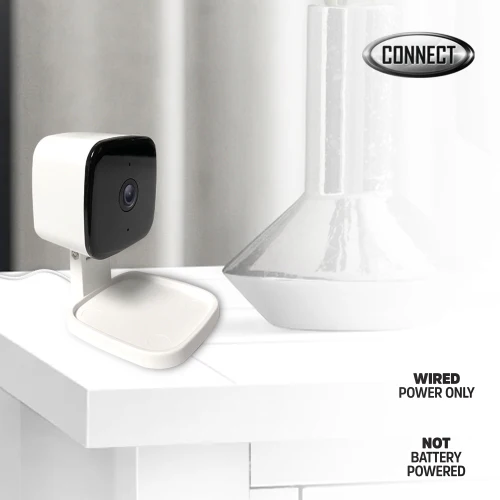 Smart 2.4Ghz 2K QHD Wired Security Indoor Black Camera - Image 4