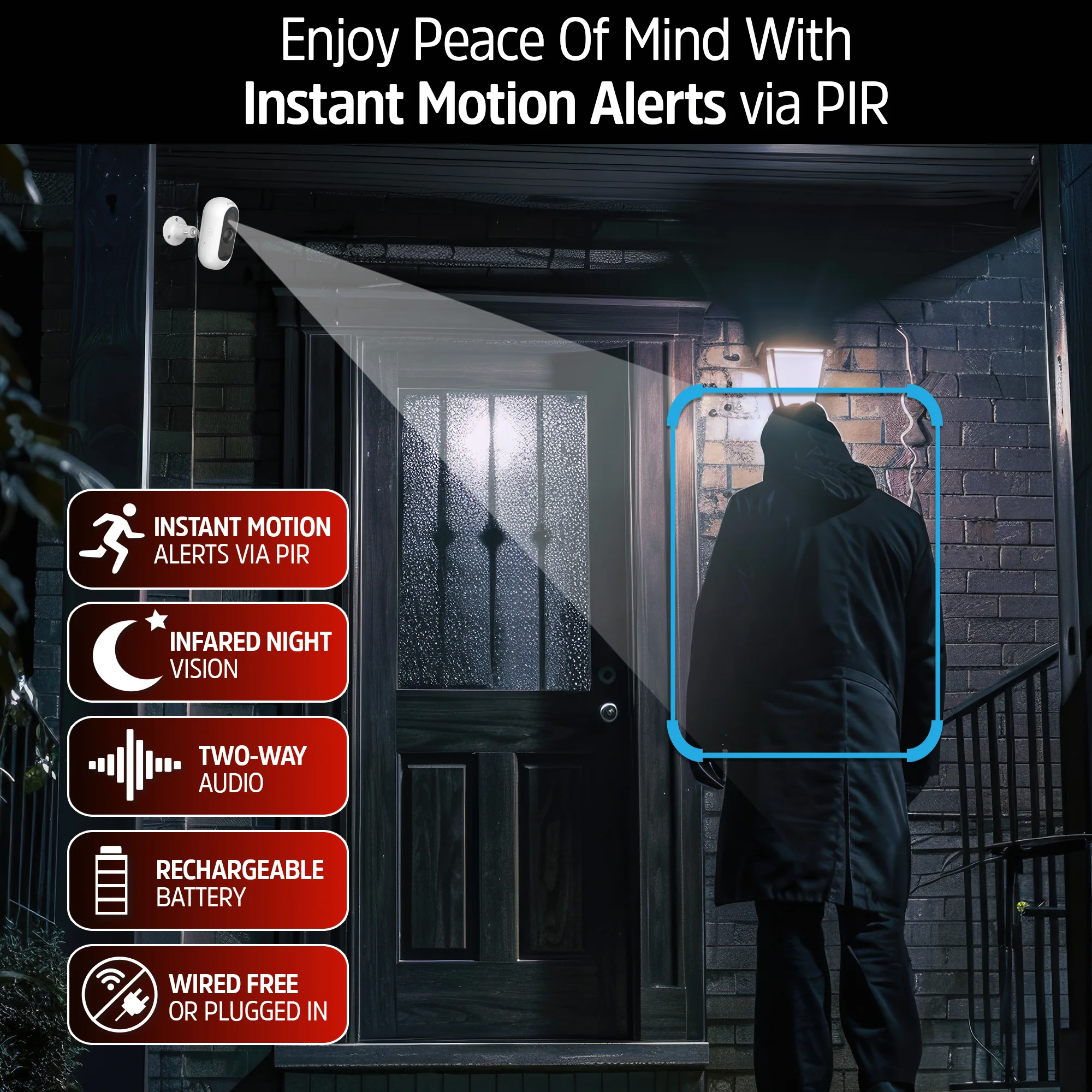 Smart 2K Outdoor Rechargeable Battery Wireless Security Camera - Image 3