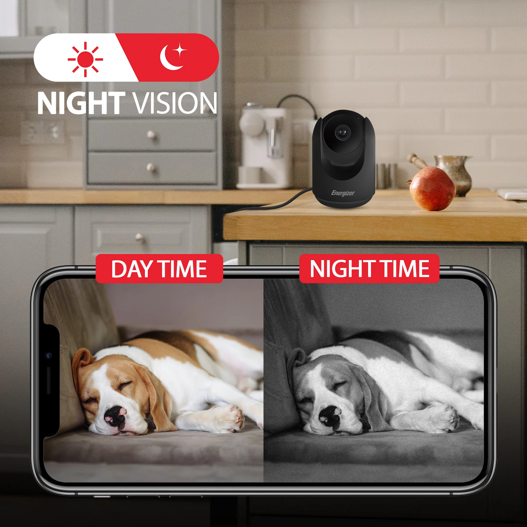 Smart 2K Indoor Pan & Tilt Wired Motion Tracking Camera - Image 3