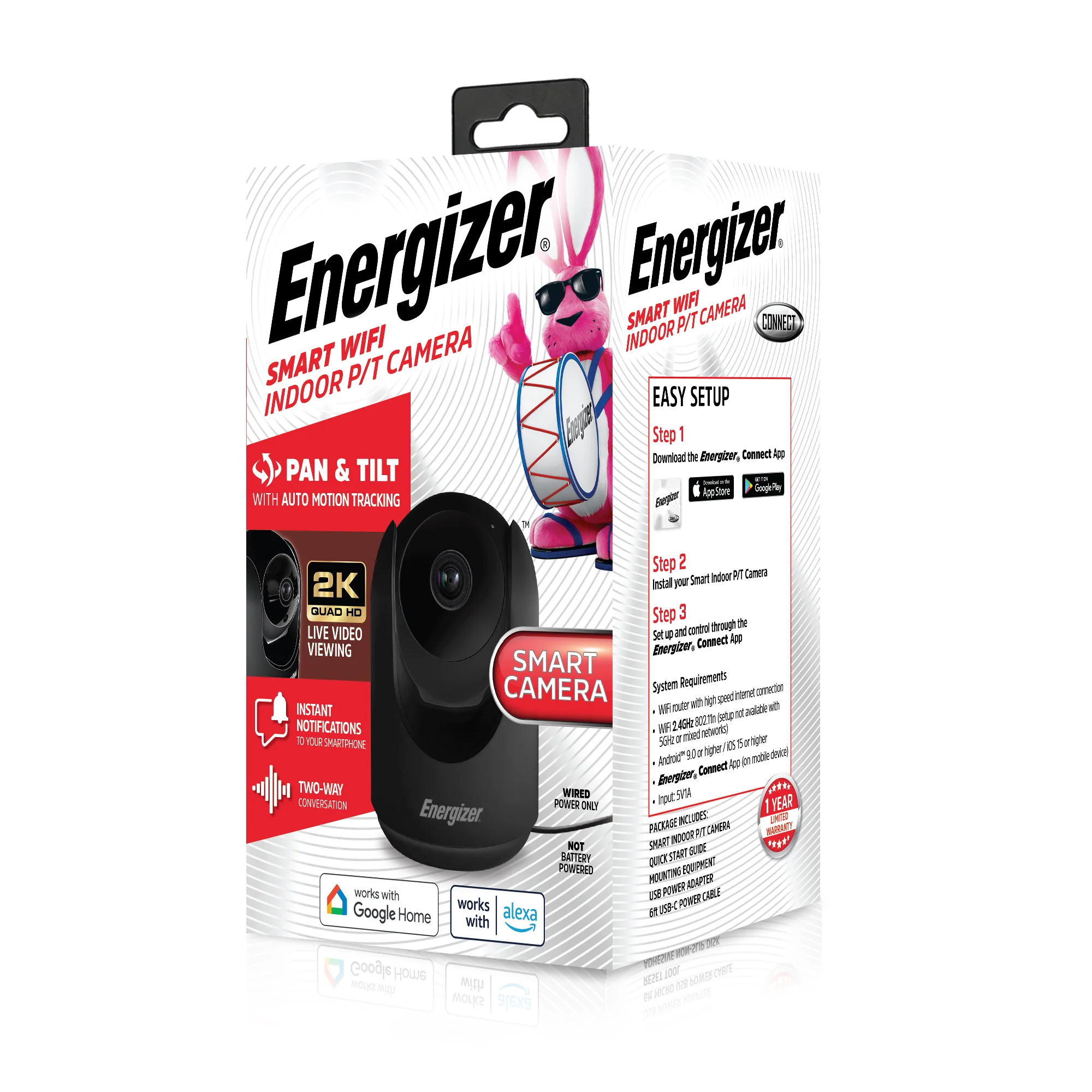 Smart 2K Indoor Pan & Tilt Wired Motion Tracking Camera - Image 7