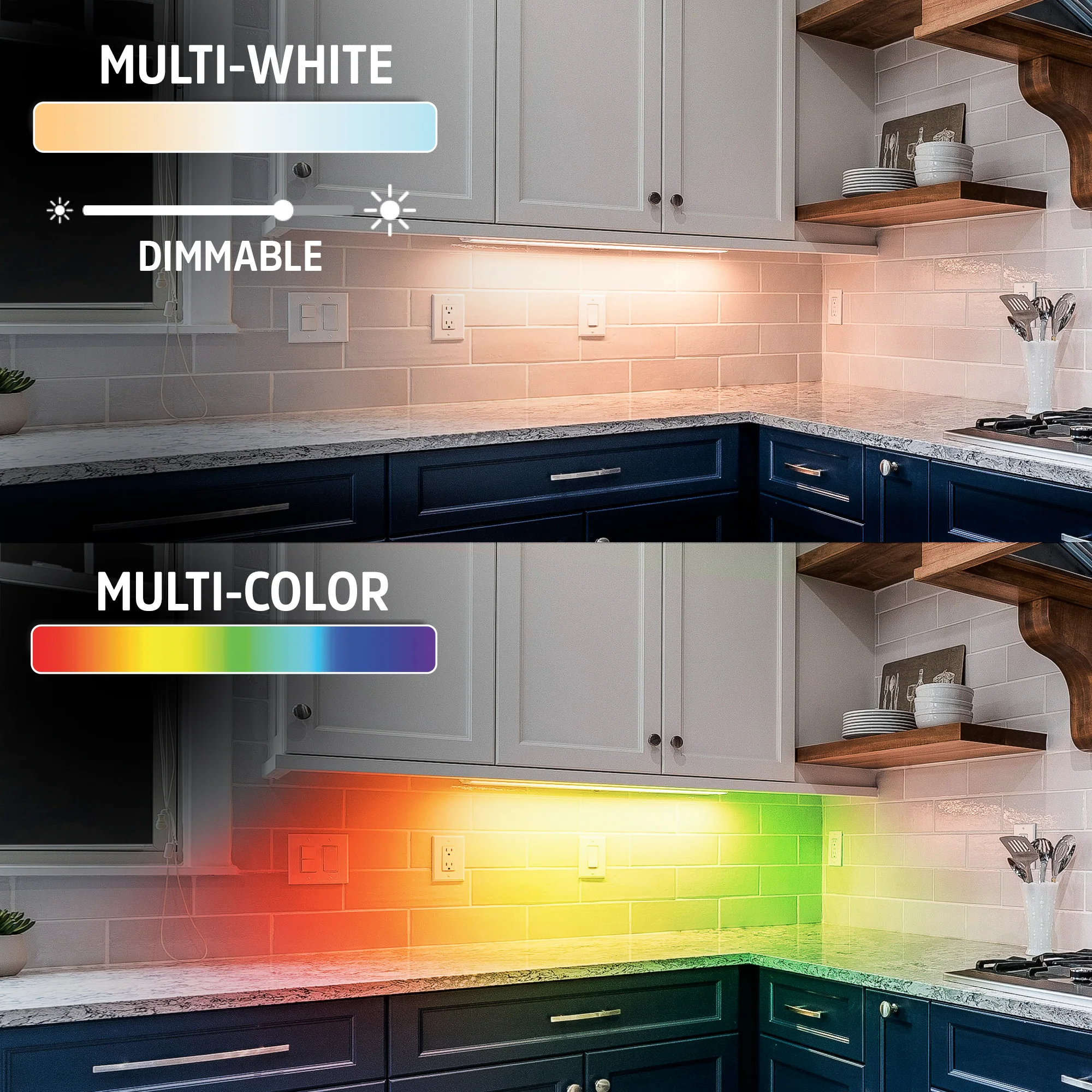 2 Pack Smart Under Cabinet Ultra-Thin Light Bars - Image 3