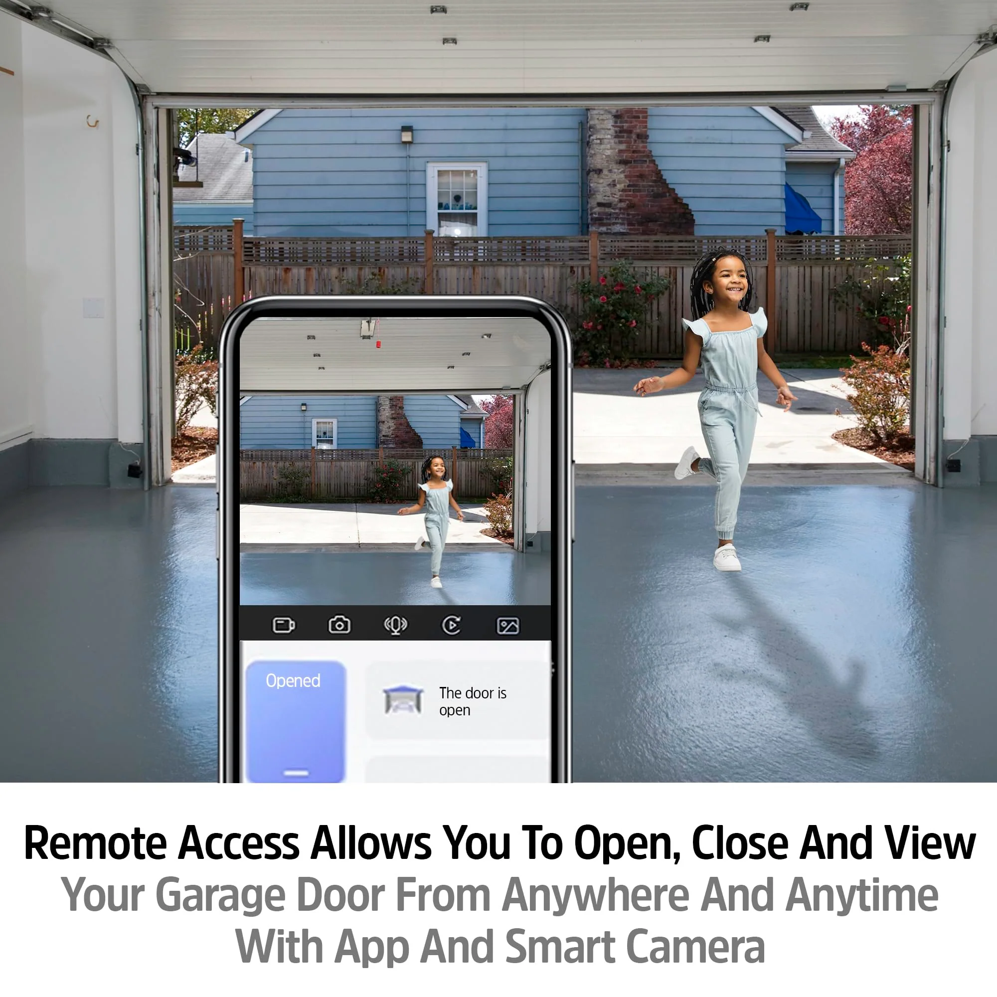 Smart 5GHz 2K Camera Garage Door Opener with Remote Access - Image 3