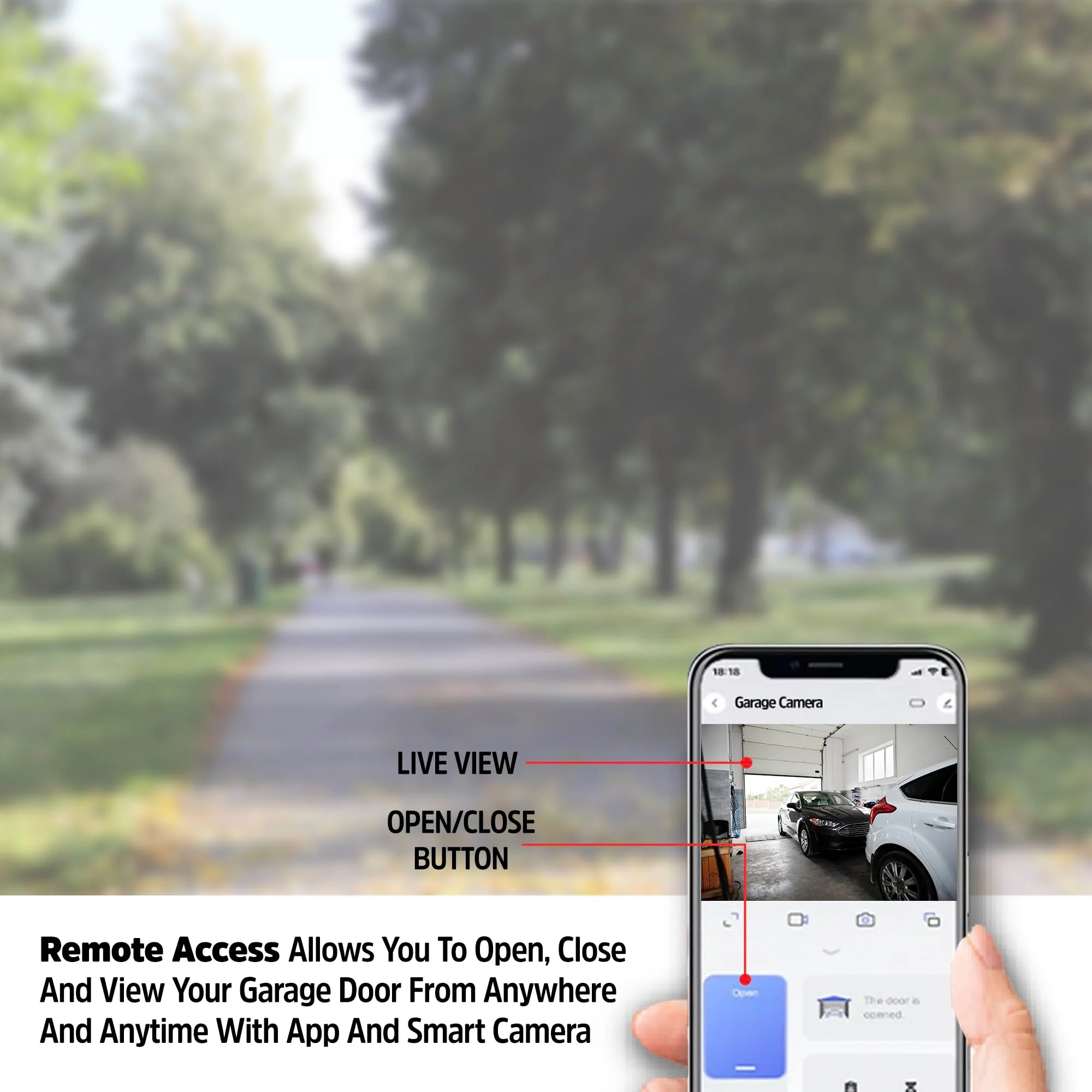 Smart 5GHz 2K Camera Garage Door Opener with Remote Access - Image 5