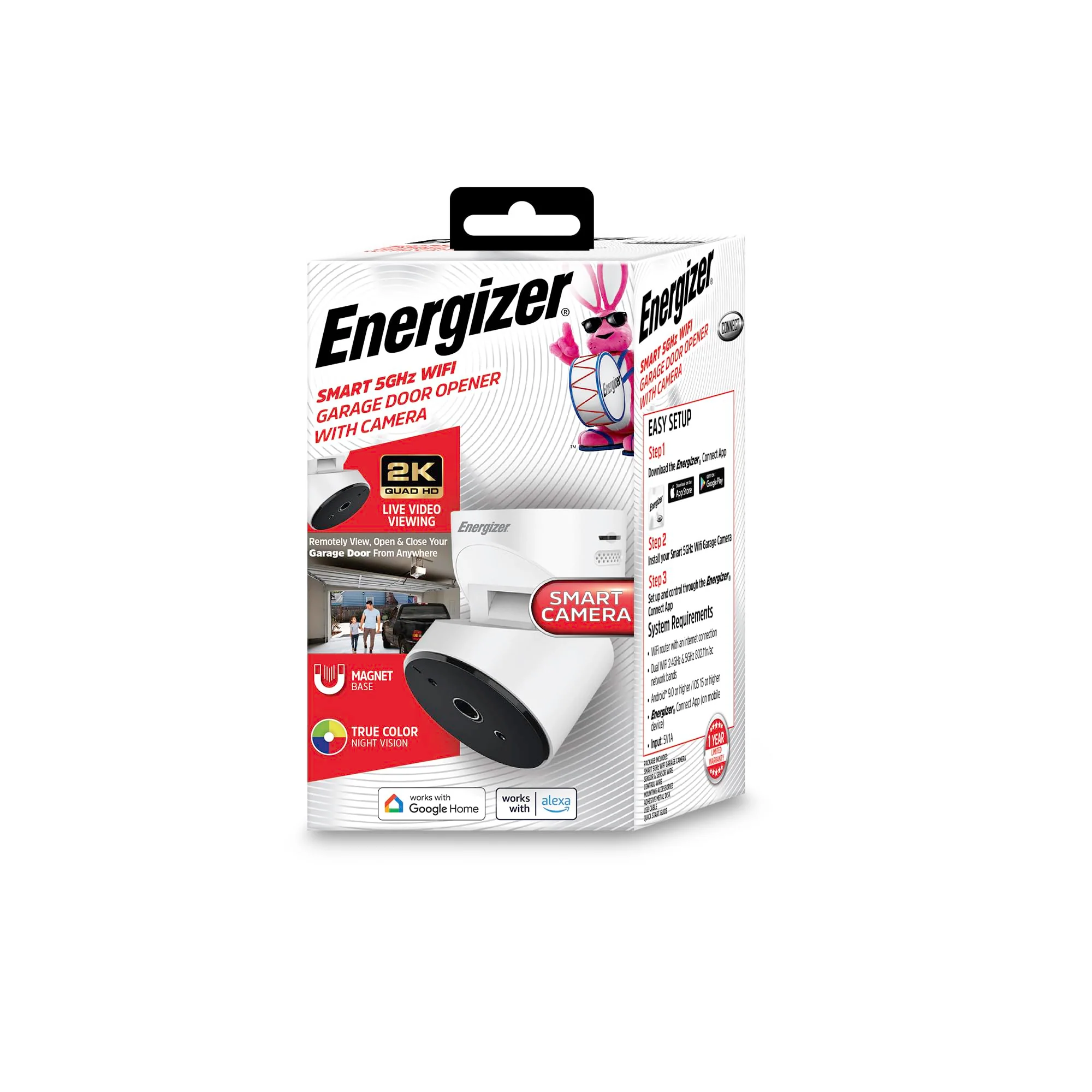 Smart 5GHz 2K Camera Garage Door Opener with Remote Access - Image 7