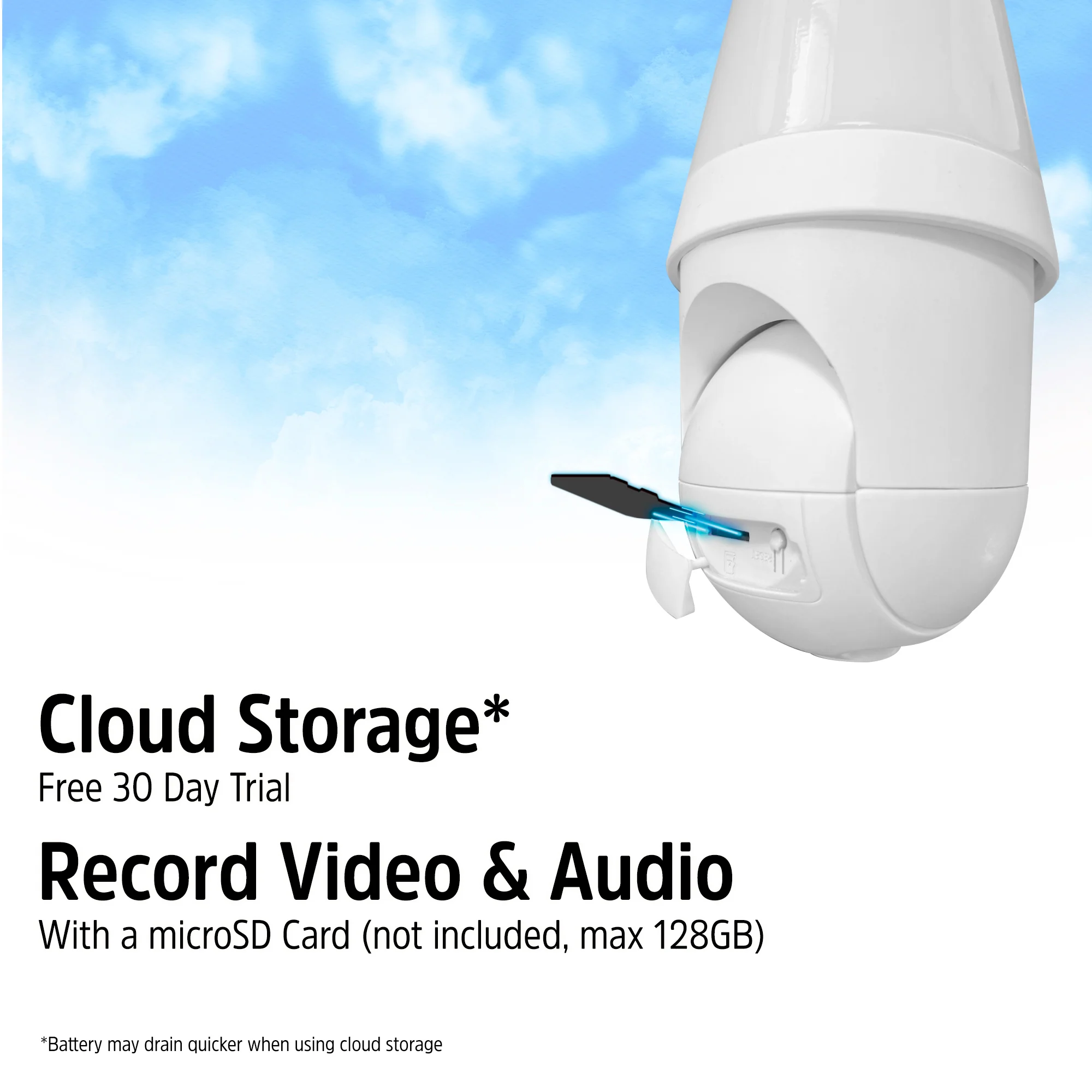 Smart 5GHz 2K Pan and Tilt Camera w/ multi-white 1000 Lumen Lightbulb - Image 10