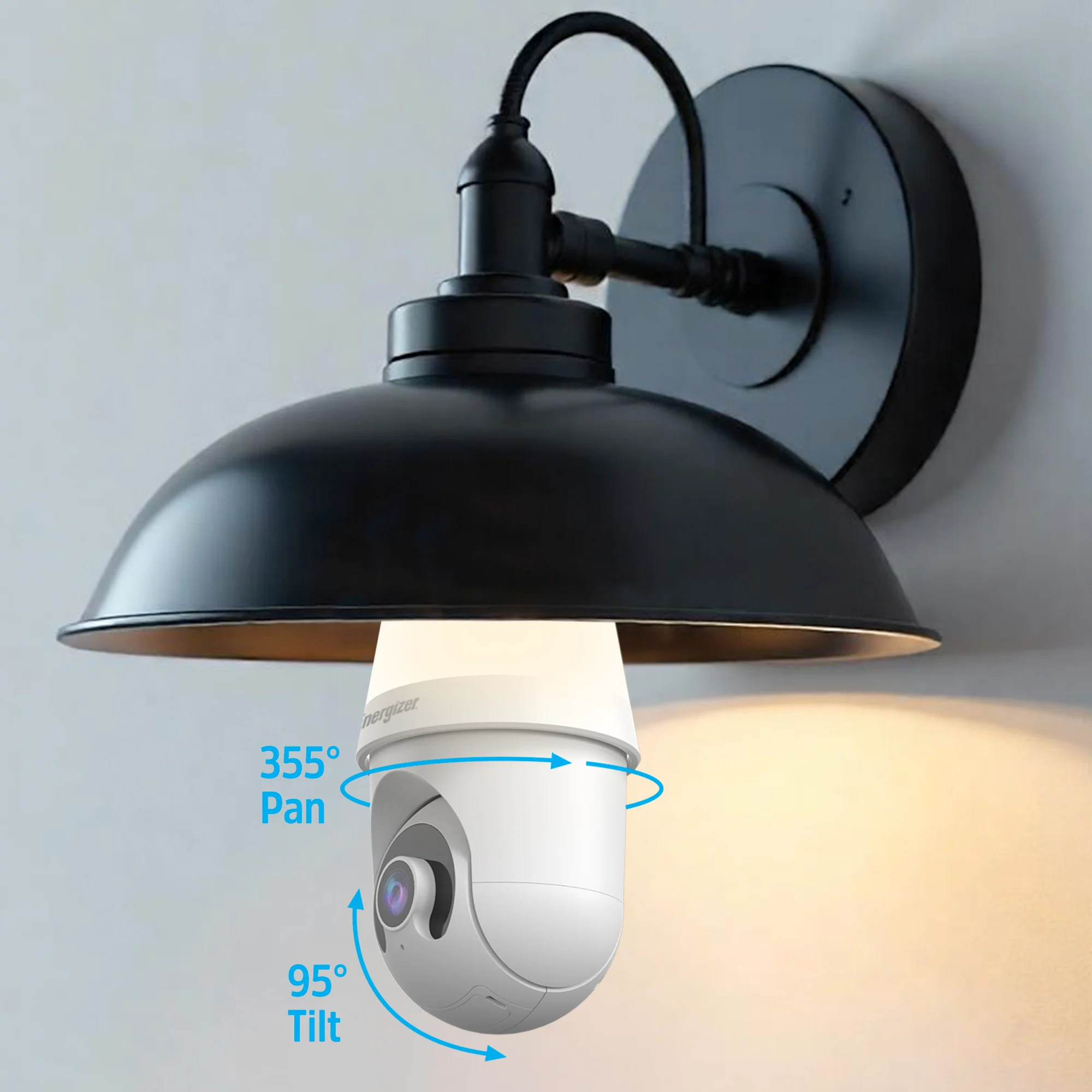 Smart 5GHz 2K Pan and Tilt Camera w/ multi-white 1000 Lumen Lightbulb - Image 5