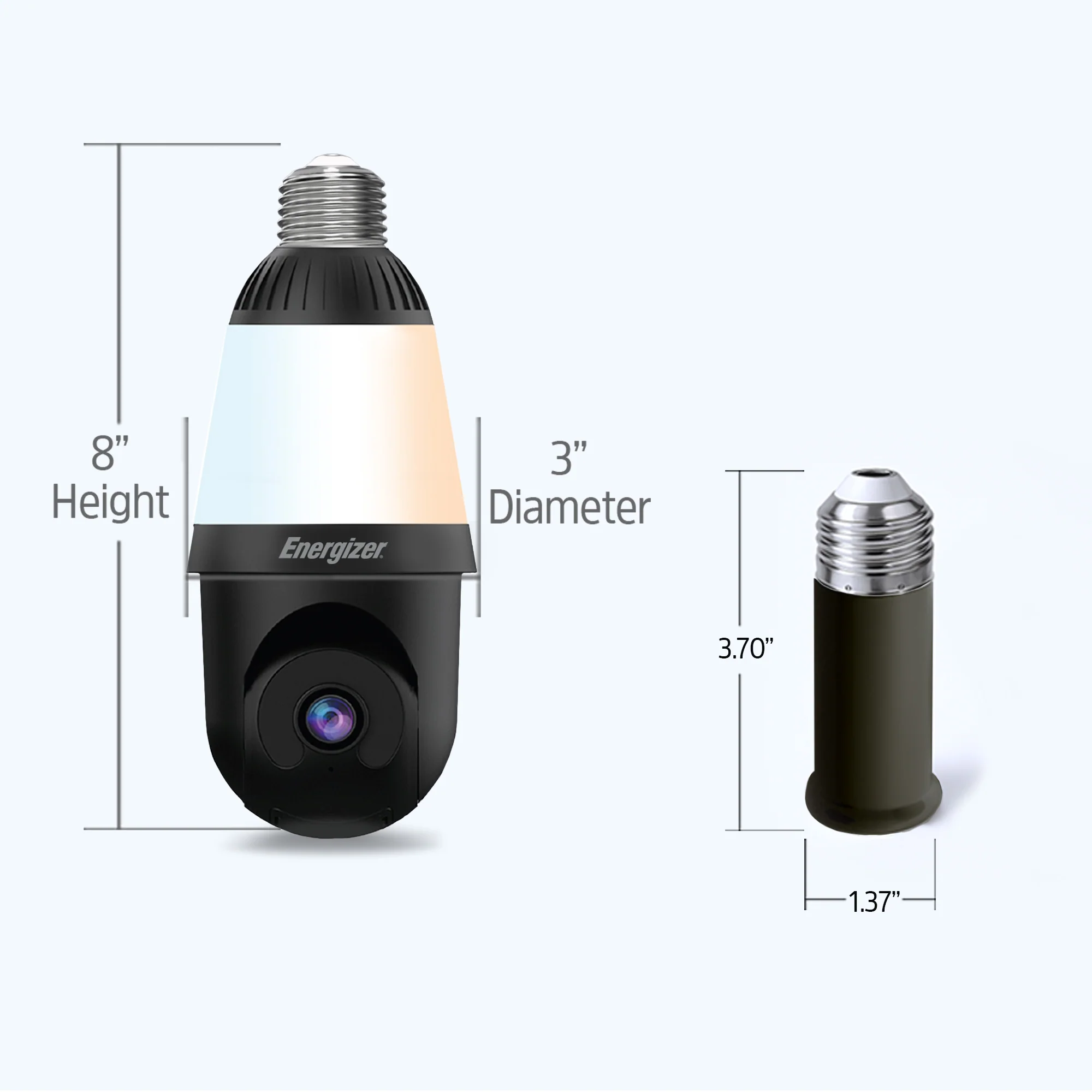 Smart 5GHz 2K Pan and Tilt Camera w/ multi-white 1000 Lumen Lightbulb - Image 9