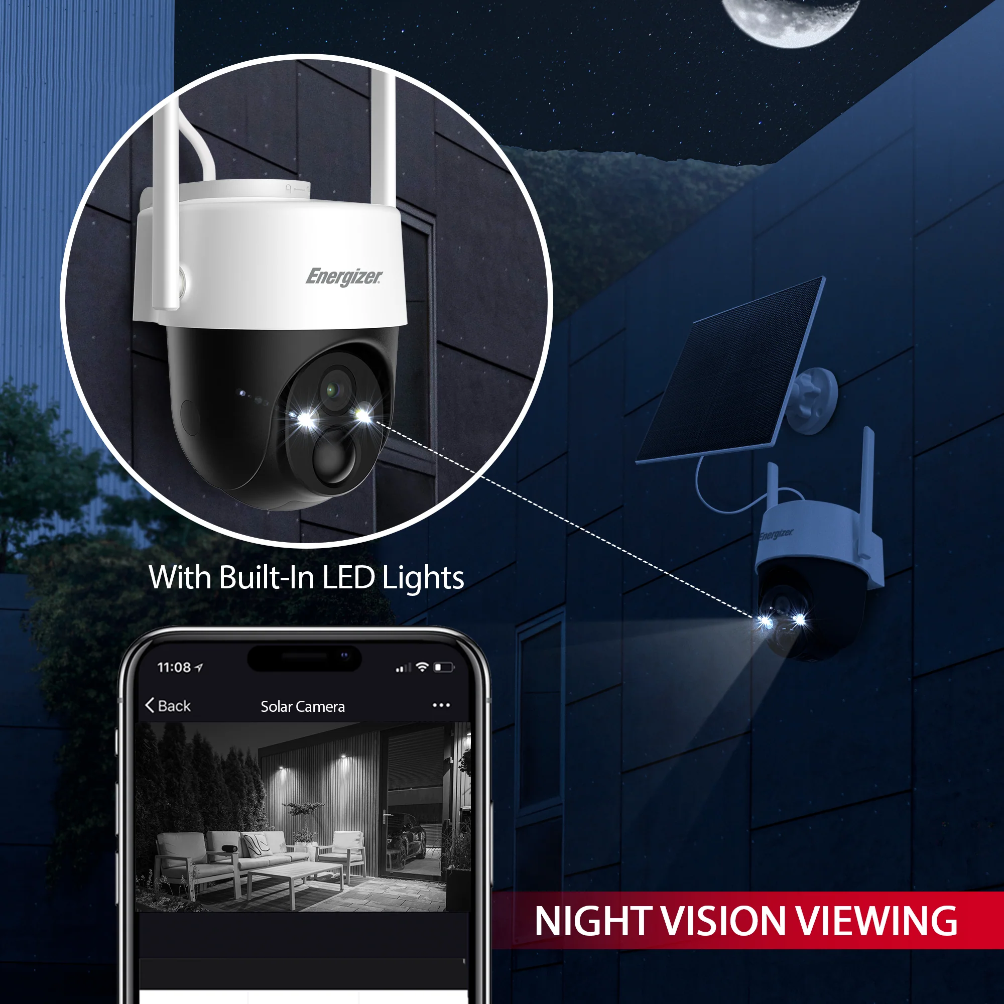 Smart Pan and Tilt Battery Camera with Solar Panel - Image 5