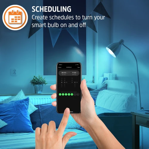 Smart LED White & Multi-Color LED Light Bulbs with Voice Control and Remote Access - Image 8